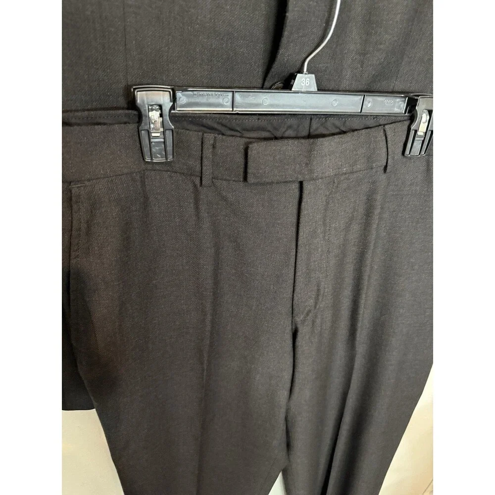 Hugo Boss Rossellini Movie Mens Suit Two Piece 44L  Gray Mens Three Button Wool